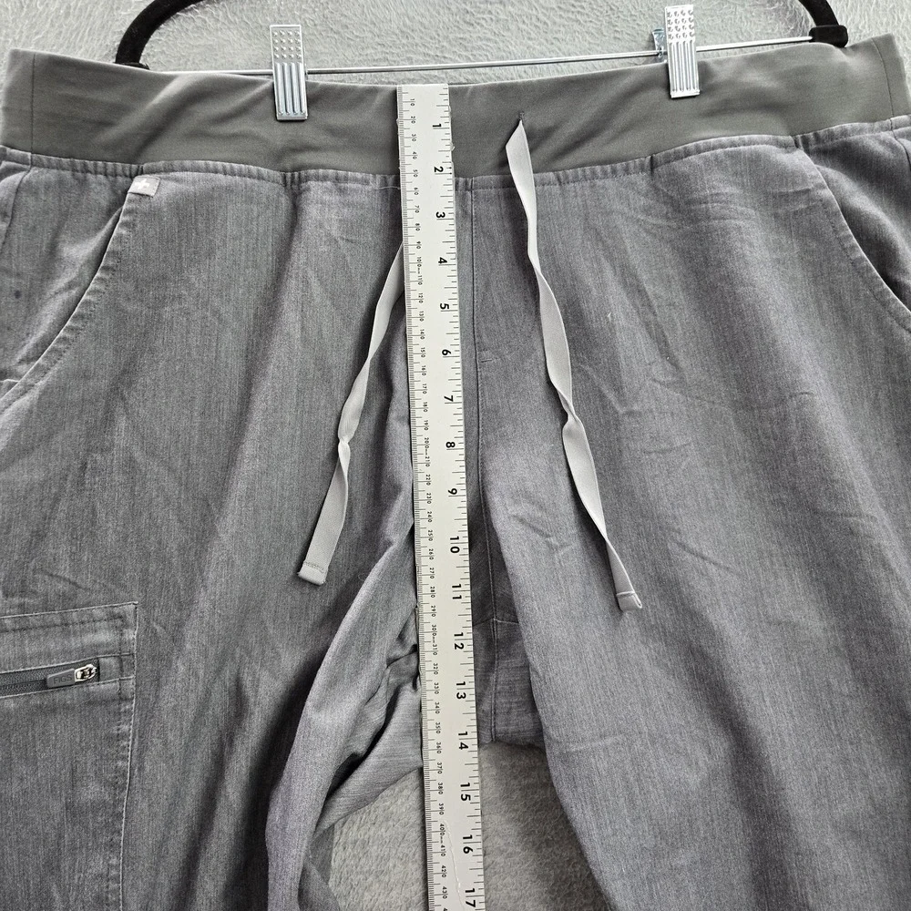 FIGS Women Scrub Pants XXL Gray  Zamora Jogger Drawstring 28